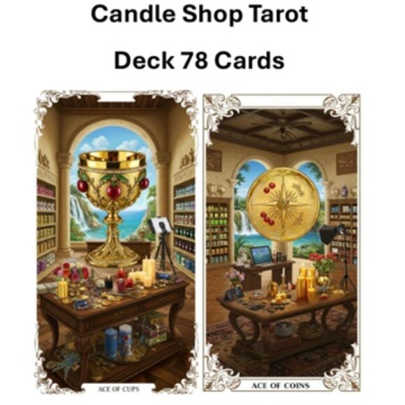 candle shop  tarot deck 78 cards - Picture 1 of 2